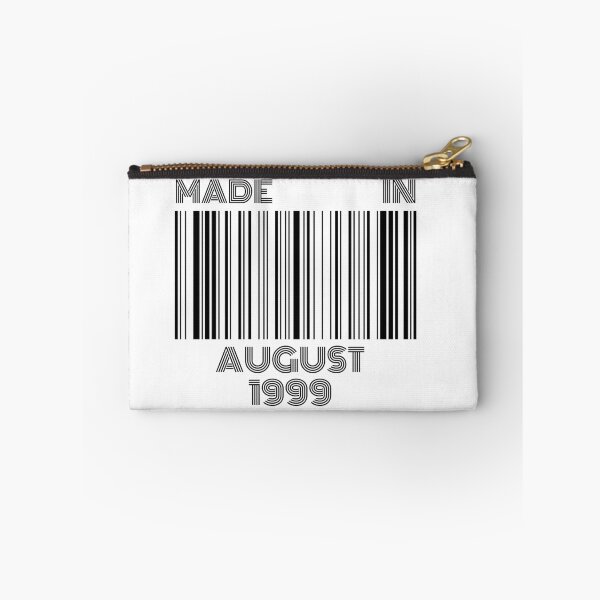 Item preview, Made in August 1999 - Born in August | Barcode 20th birthday gift designed and sold by Watersolution.