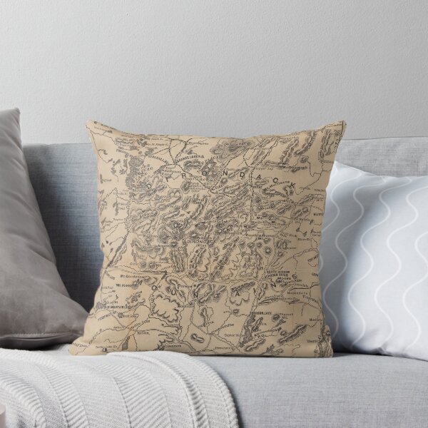 Item preview, Vintage Map of The Adirondack Mountains (1880) V.2 designed and sold by BravuraMedia.