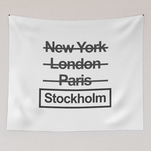 Item preview, Sweden Stockholm City Text design designed and sold by GetItGiftIt.