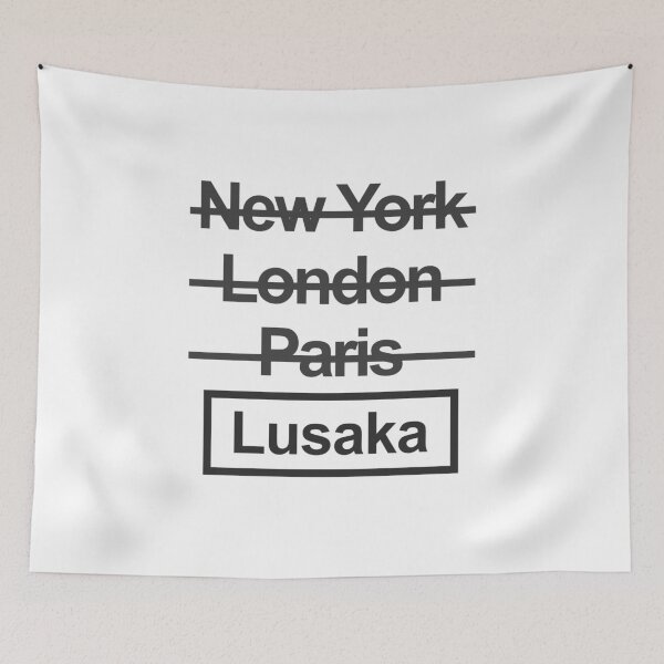 Item preview, Zambia Lusaka City Text design designed and sold by GetItGiftIt.