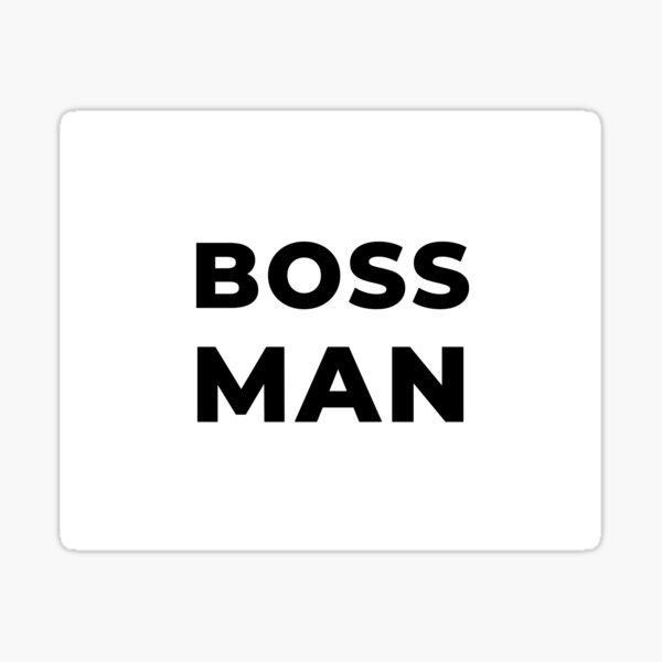Boss Man (Inverted) Sticker
