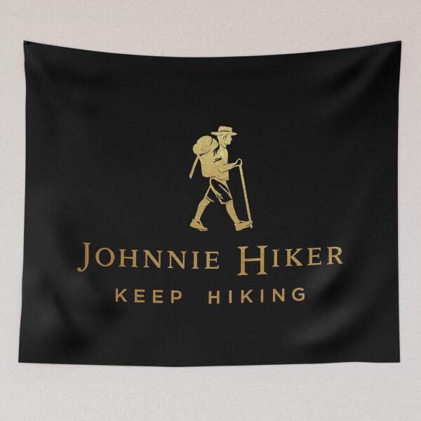 Item preview, Johnnie hiking -Johnnie Hiker Keep Hiking Black Label designed and sold by Vash Chen.