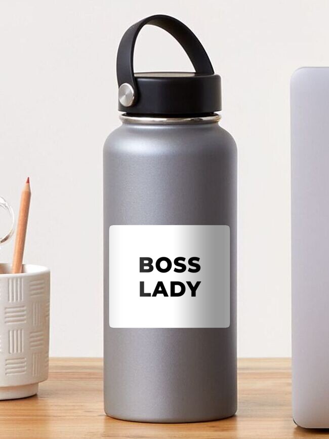 Thumbnail 1 of 3, Sticker, Boss Lady (Inverted) designed and sold by inspire-gifts.