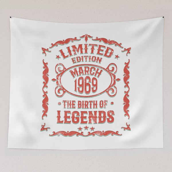 Item preview, Born March 1969 Funny 50th Birthday Gift designed and sold by Dubbra.