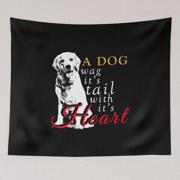 Item preview, A Dog wag its tail with its Heart gift for men and women designed and sold by rhonstoppable27.