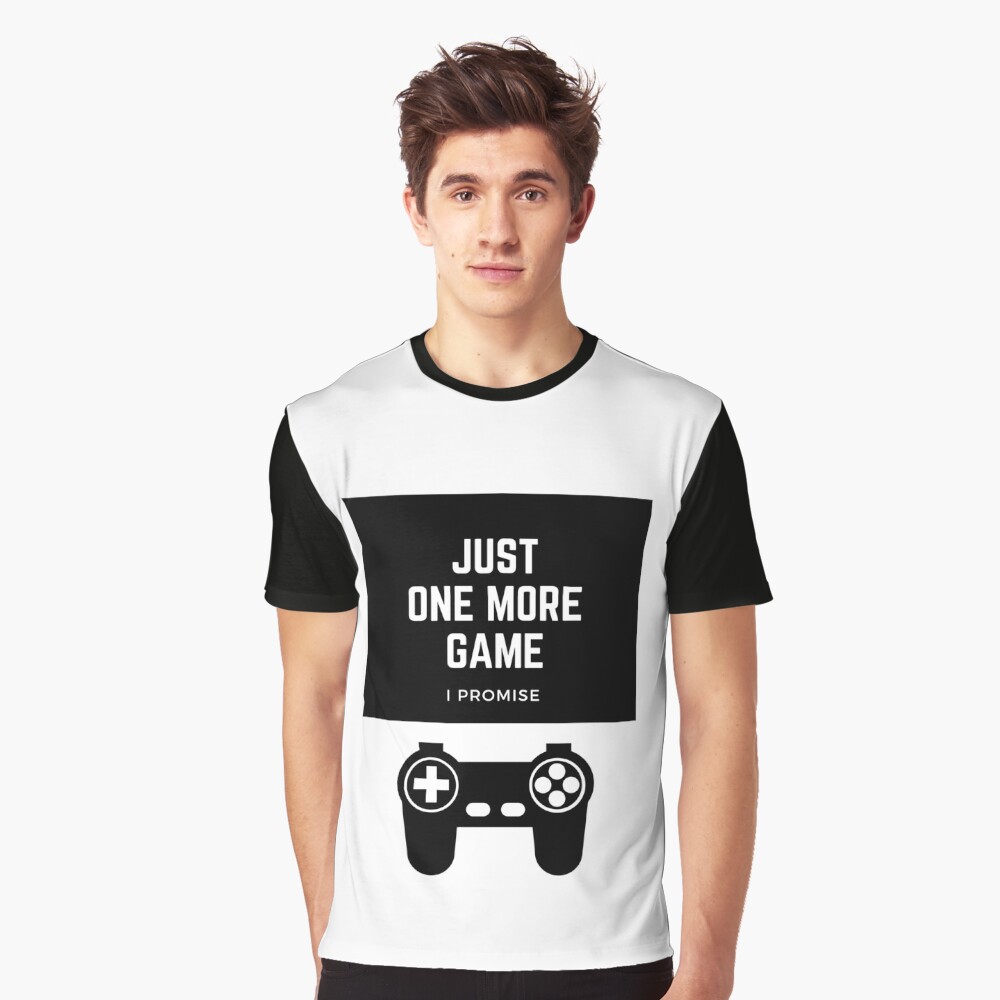 Just one more game, I promise, Funny humor, humour, game, gamer, player,  video games, online games, gift, present, ideas Art Board Print for Sale  by Willow Days