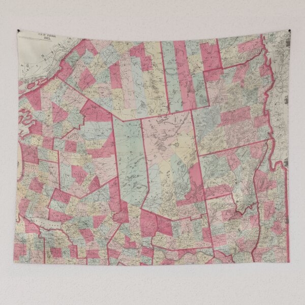Item preview, Vintage Map of The Adirondack Mountains (1865) designed and sold by BravuraMedia.