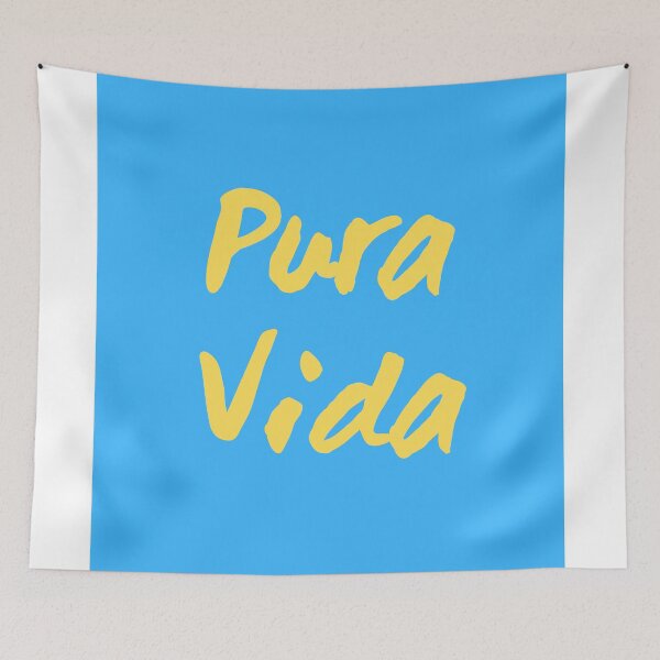 Item preview, Pura Vida, Blue with Yellow Text designed and sold by gehri1tm.