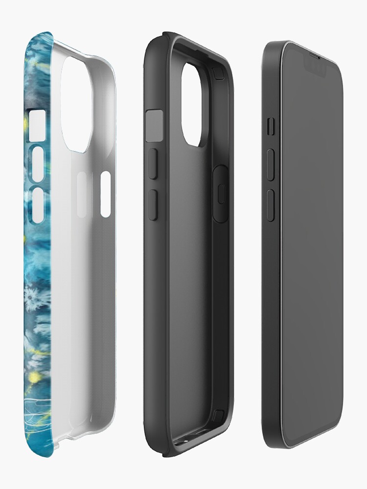 Alternate view of Shine your light watercolor affirmation with fireflies iPhone Case