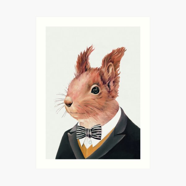 Red Squirrel Art Print