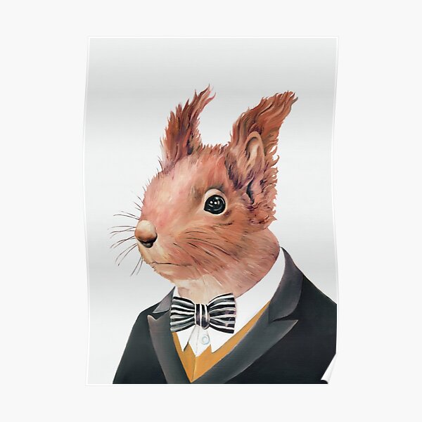 Red Squirrel Poster