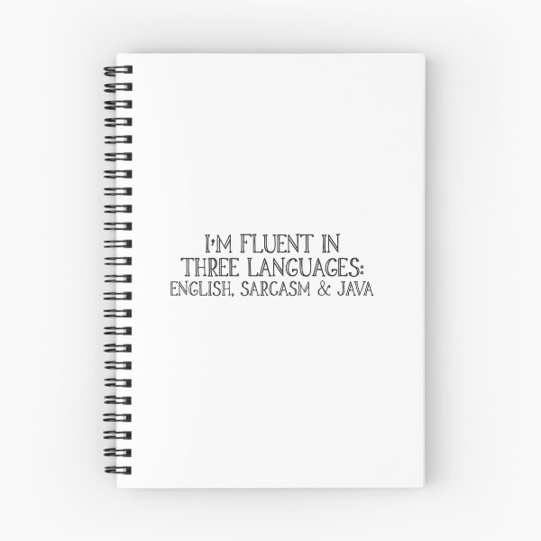 Item preview, Fluent in English sarcasm and java designed and sold by FunnyGrief.