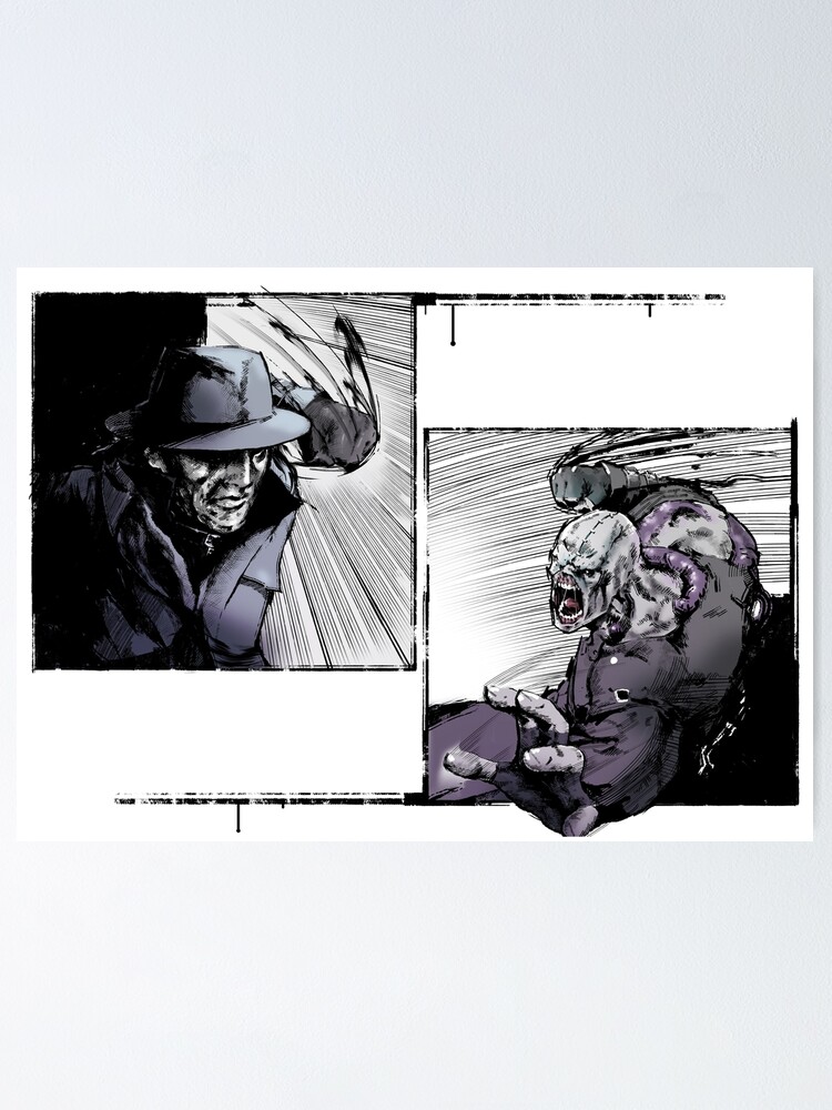 "Mr X vs Nemesis" Poster for Sale by SWIllustration Redbubble