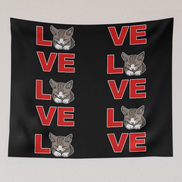 Item preview, Love, cat, drawing designed and sold by nijess.