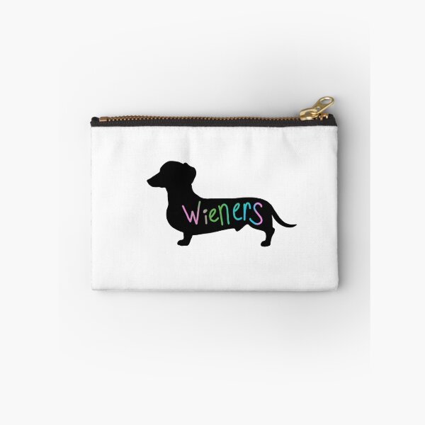 Item preview, Wieners funny wiener dog dachshund silhouette rainbow designed and sold by FluffyGerbil.