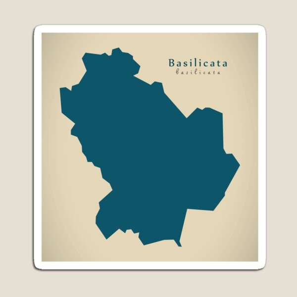Item preview, Modern Map - Basilicata region Italy designed and sold by Ingo Menhard.