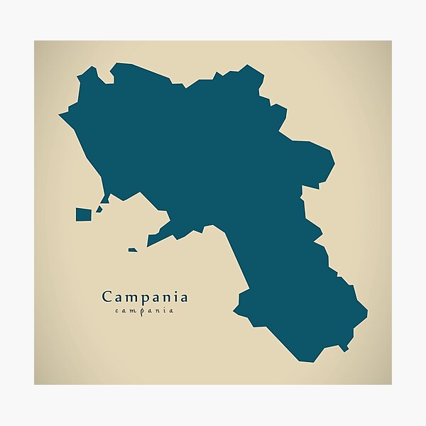 Item preview, Modern Map - Campania region Italy designed and sold by Ingo Menhard.