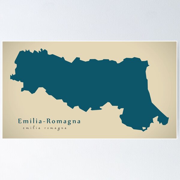 Item preview, Modern Map - Emilia-Romagna region Italy designed and sold by Ingo Menhard.