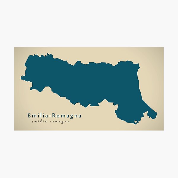 Item preview, Modern Map - Emilia-Romagna region Italy designed and sold by Ingo Menhard.