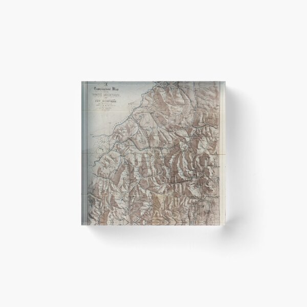 Item preview, Vintage Map of The White Mountains (1870) designed and sold by BravuraMedia.