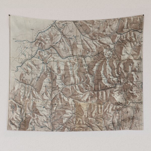 Item preview, Vintage Map of The White Mountains (1870) designed and sold by BravuraMedia.