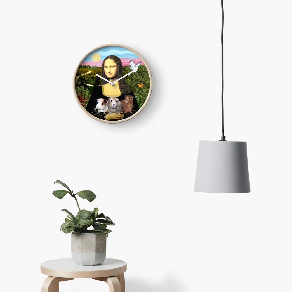 Mona Lisa and her Guinea Pigs Clock