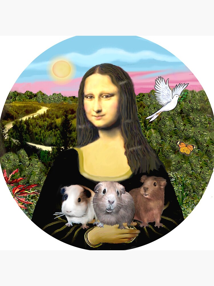 Mona Lisa and her Guinea Pigs by JeanBFitzgerald