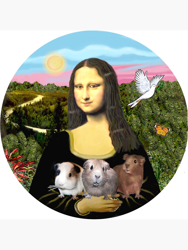 Mona Lisa and her Guinea Pigs by JeanBFitzgerald