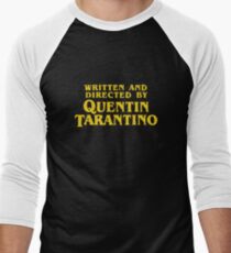 Written and Directed by Quentin Tarantino Men's Baseball ¾ T-Shirt