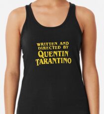 Camiseta con espalda nadadora Escrito y dirigido por Quentin Tarantino
