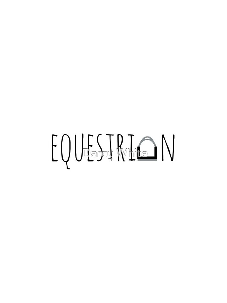 "Equestrian" Logo with Stirrup by e-q-u-i-t-a-t-e