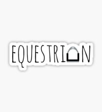 "Equestrian" Logo with Stirrup Sticker