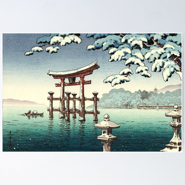 Item preview, Tsuchiya Koitsu - Snowy Miyajima designed and sold by ArtExpression.