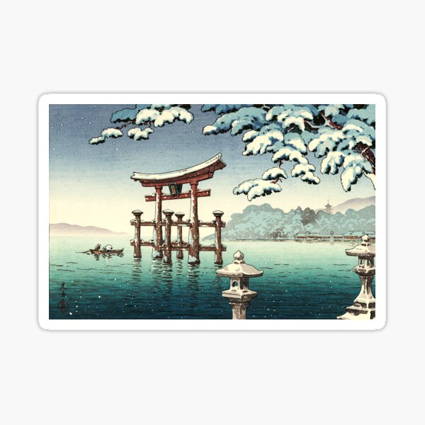 Item preview, Tsuchiya Koitsu - Snowy Miyajima designed and sold by ArtExpression.