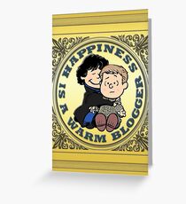 Happiness is a Warm Blogger Greeting Card
