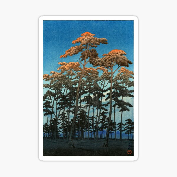 Item preview, Kawase Hasui - Hikawa Park in Omiya designed and sold by ArtExpression.