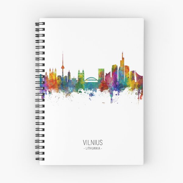Item preview, Vilnius Lithuania Skyline designed and sold by ArtPrints.