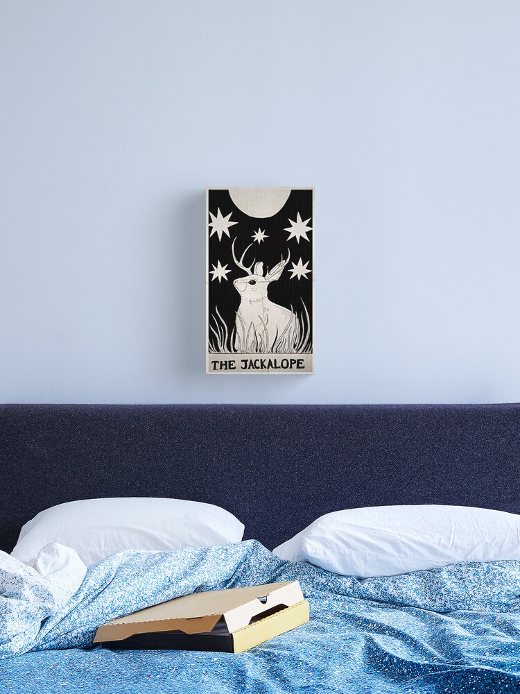 Thumbnail 1 of 3, Canvas Print, The Jackalope designed and sold by malkobitch.