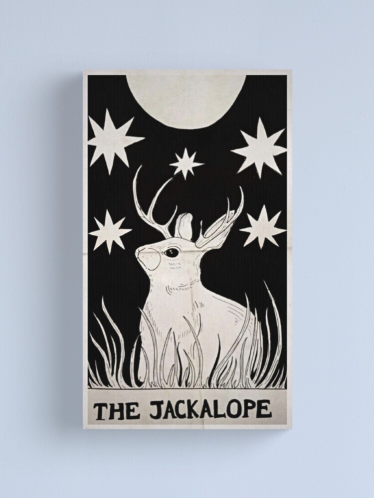 Thumbnail 2 of 3, Canvas Print, The Jackalope designed and sold by malkobitch.