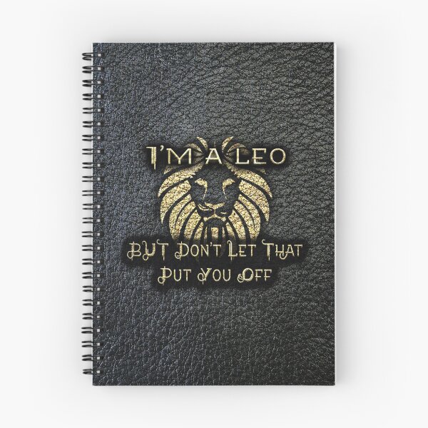 Item preview, I'm a leo, but dont let that put you off - Black leather gold letters designed and sold by joshuayule.