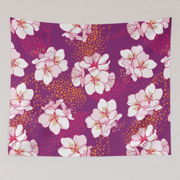 Item preview, Pattern with blooming Apricot flower. designed and sold by Bokasana.
