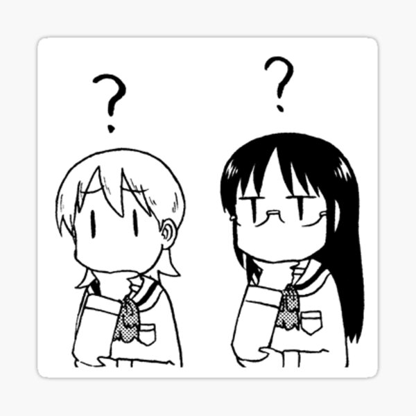 Vista previa del artículo con la obra «Nichijou yuuko y mai pensando.», diseñado y vendido por Yamir Crespo.