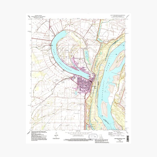Item preview, USGS TOPO Map Louisiana LA Lake Providence 332511 1994 24000 designed and sold by WetdryvacRB01.