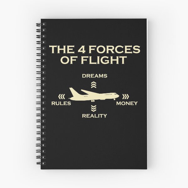 Item preview, The Four 4 Forces Of Flight - Quote Gift Idea T-Shirt designed and sold by Adriancryp.