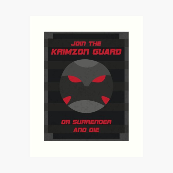 Item preview, Krimzon Guard Propaganda designed and sold by CyberneticGhost.