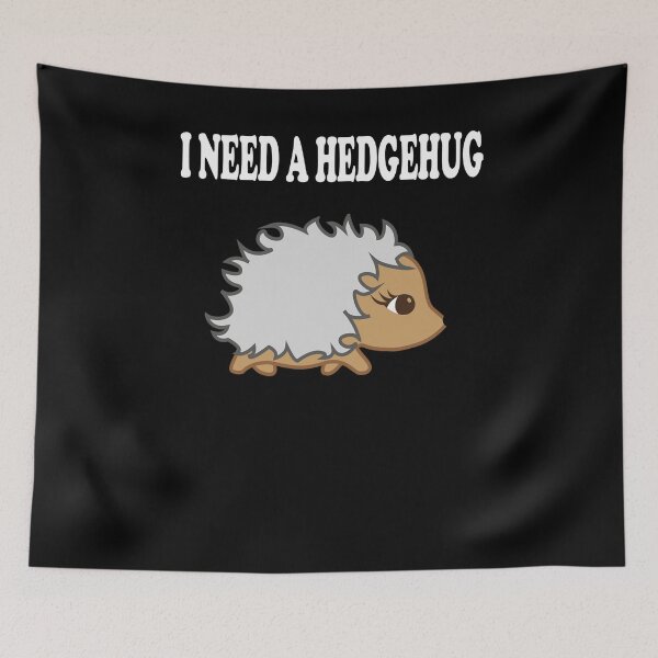 Item preview, Hedgehog hug pun Hedgehug designed and sold by zejose.