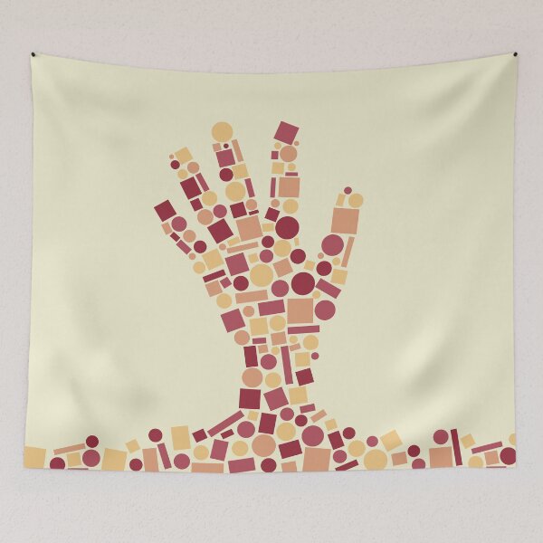 Item preview, Hand by Shapes - Warm Version designed and sold by Katherine Ann.