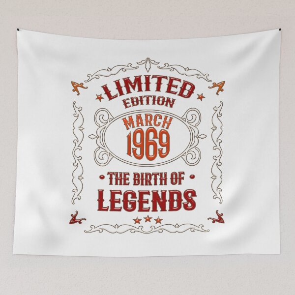 Item preview,  Born March 1969 Funny 50th Birthday Gift designed and sold by Dubbra.