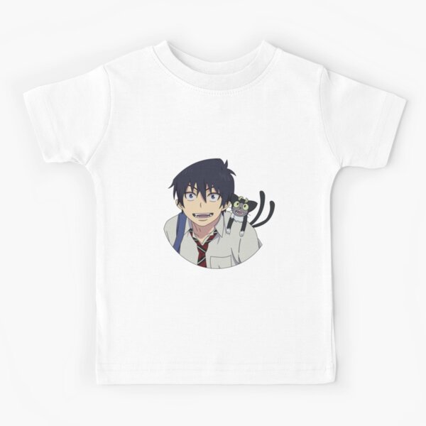 Rin Okumura And Kuro Blue Exorcist Ao No Exorcist Kids T Shirt By Vcook10 Redbubble - blue exorcist roblox shirt