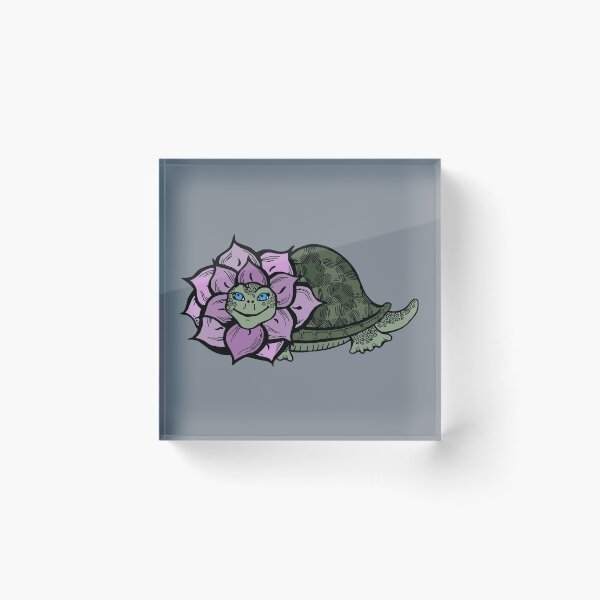 Item preview, Pretty Little Flower Turtle designed and sold by Otter-Grotto.